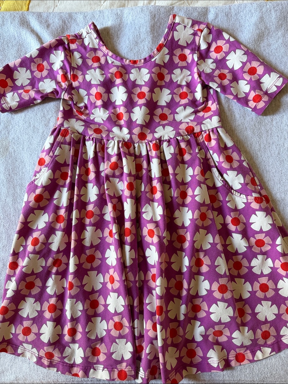 Hanna Andersson cotton floral swing dress